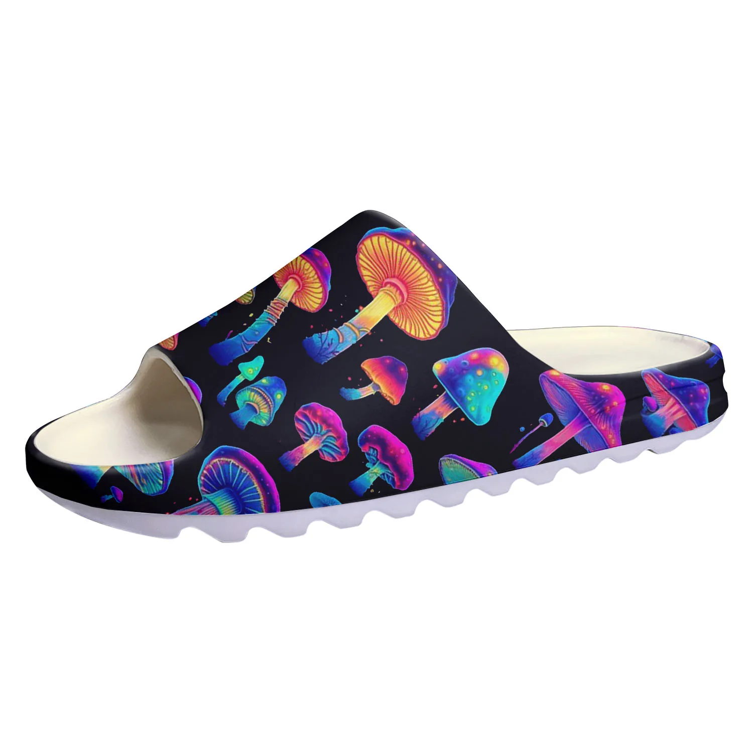 Psychedelic Mushroom Soft Sole Sllipers Home Clogs Customized Water Shoes Mens Womens Teenager Stepping on Shit Beach Sandals