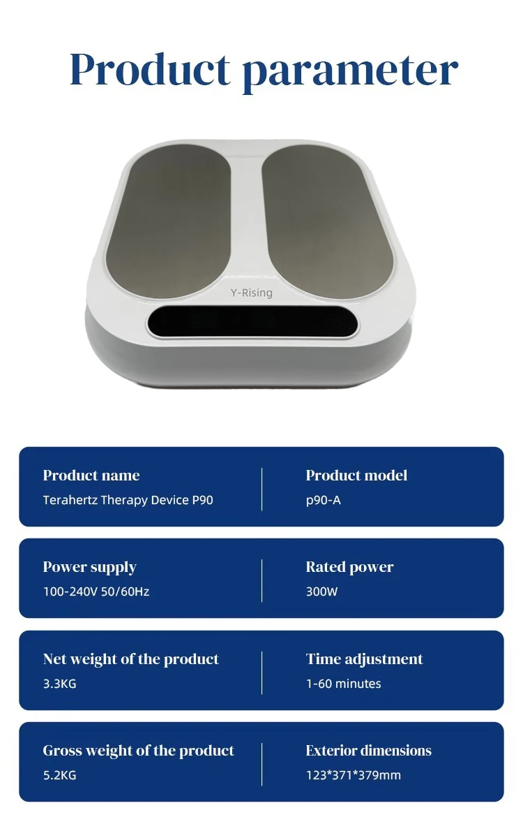 STLFOlylifee 2025 جديد Tera P90 Terahertz أداة الرنين الحيوي Iteracare Terahertz جهاز Itera مدلك قدم مع THz العلاج