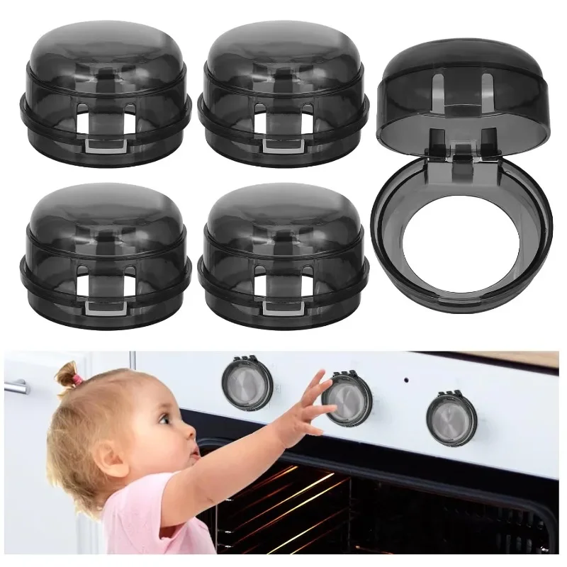 2/4/8Pcs Stove Knob Covers Child Safety Plastic Kitchen Safety Guards Universal Gas Oven Lock Protectors Home Cookware Security