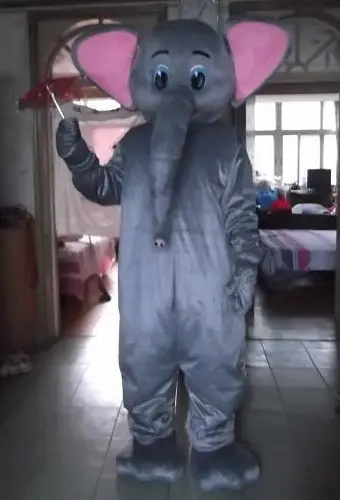 Disfraz de Mascota de dibujos animados de elefante de espuma para adultos, Vestido de felpa de Navidad, disfraz de Mascota de Halloween, gran oferta, nuevo