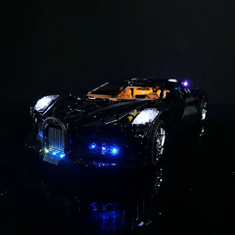 Kit de luz LED RC DIY para carro esportivo técnico LEGO 13163 (apenas luz LED, sem modelo de blocos)