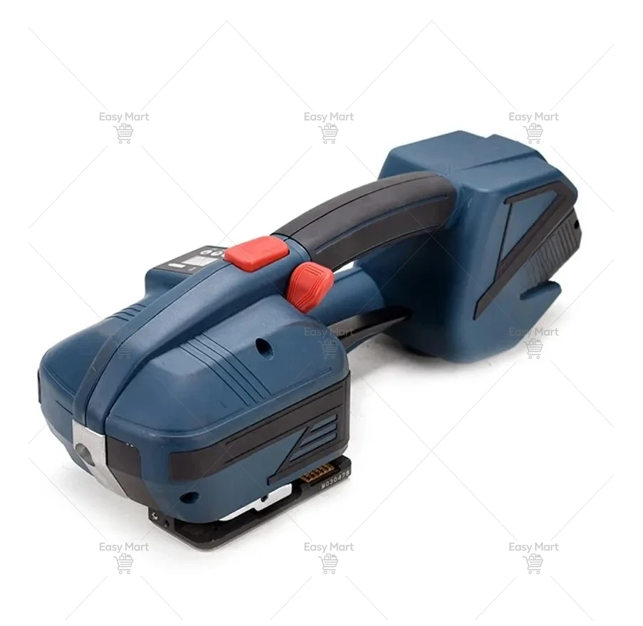 Portable upgraded fully automatic lithium battery PET buttonless hot melt strapping machine V2- efficient packaging tool