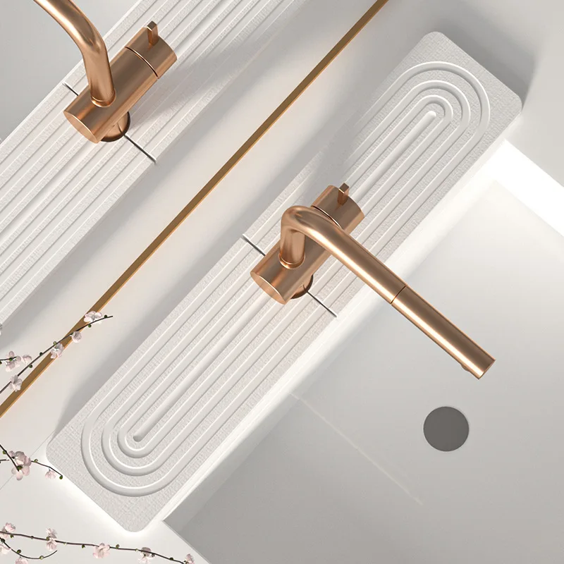 Diatom Mud Water-absorbing Quick-drying Hard Mat Kitchen Bathroom Sink Hand Wash Mat