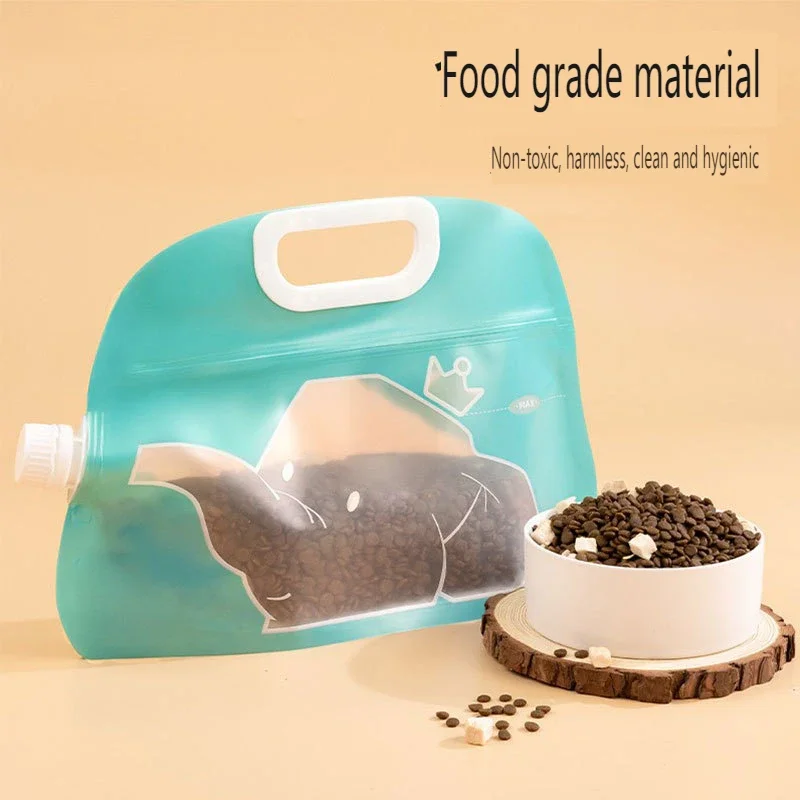أغذية الحيوانات الأليفة حقيبة مختومة سعة كبيرة الغذاء حقيبة مختومة للكلاب القطط مقاوم للرطوبة حقيبة تخزين أغذية الحيوانات الأليفة مستلزمات الحيوانات الأليفة