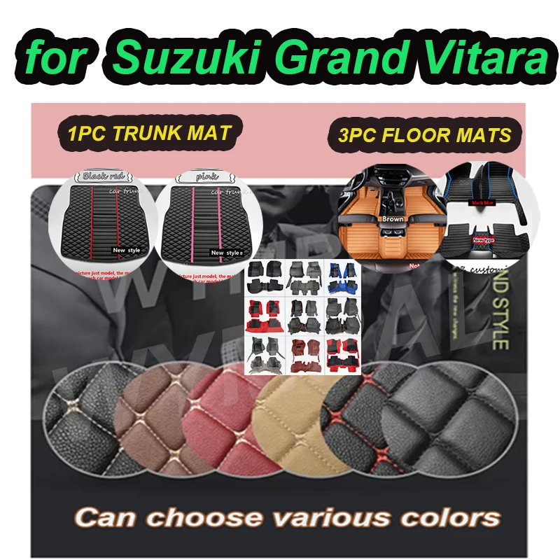

LUXURY Car floor mats for Suzuki Grand Vitara (Four doors) 2006-2010 2011 2012 2013 2014 2015 2016 2017