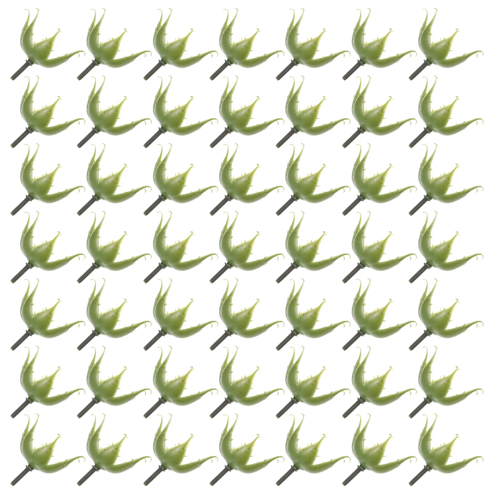 

200set Artificial Flower Base Rose Calyxes For Diy Bouquet Craft Supplies Fake Floral Sepals Plastic Stem Leaves Decor