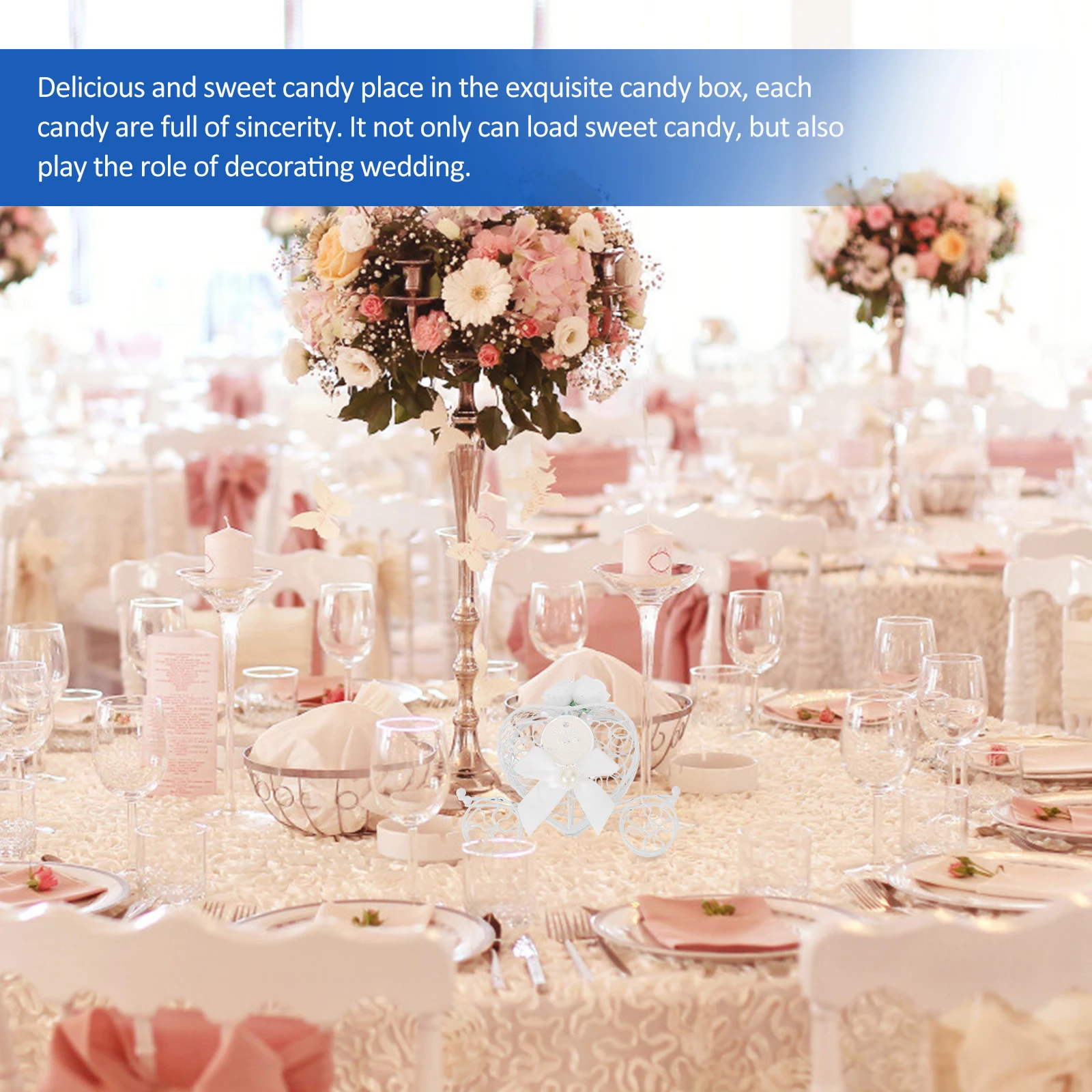 

2 Pcs Candy Box Colorful Treat Boxes Cute Wedding Decor Candybox Favors Fancy Decorate