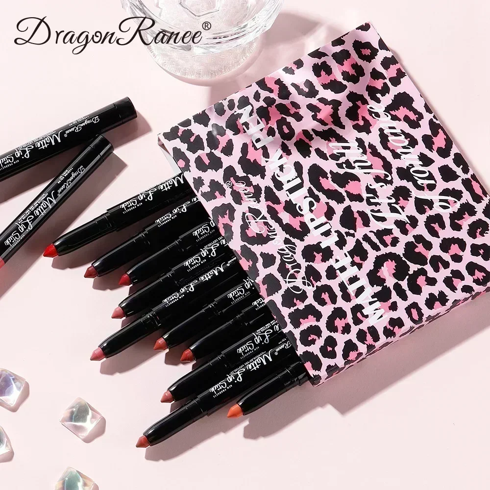 جديد 12 قطعة مجموعة أحمر الشفاه الطبيعي ماتي إنهاء ترطيب مقاوم للماء طويلة الأمد غير عصا المهنية أحمر الشفاه ماكياج 1.8 جرام * 12