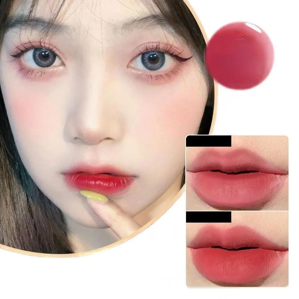 ลิปกลอสเนื้อแมทท์ติดทนนาน MINSHZEE รุ่น Double Head พร้อมดินสอเขียนขอบปาก สีเซ็กซี่ ชุ่มชื้น กลิ่นน้ำผึ้ง คาราเมล นม ส้ม บำรุงริมฝีปาก