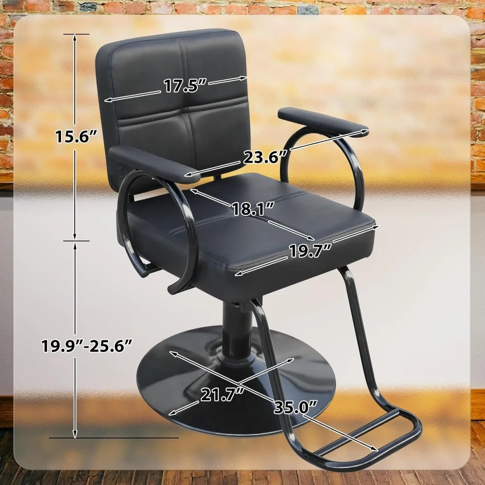 Salon Chairs for Hair Stylist Chair Hydraulic Pump Salon Chair360Degree Rotating Barber Chair, Spa Beauty Equipment for Hair