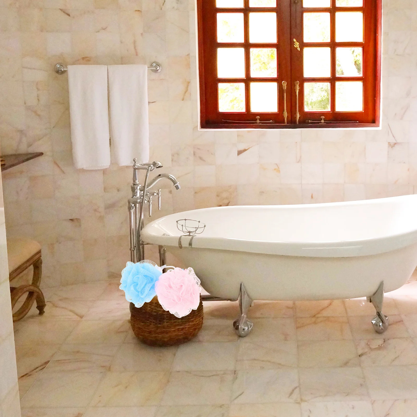 

2pcs Unicorns Bath Scrubber Balls Exfoliating Body Cleaner Mesh Shower Balls Children Bathing Scrubber Bathroom Supply Home Use