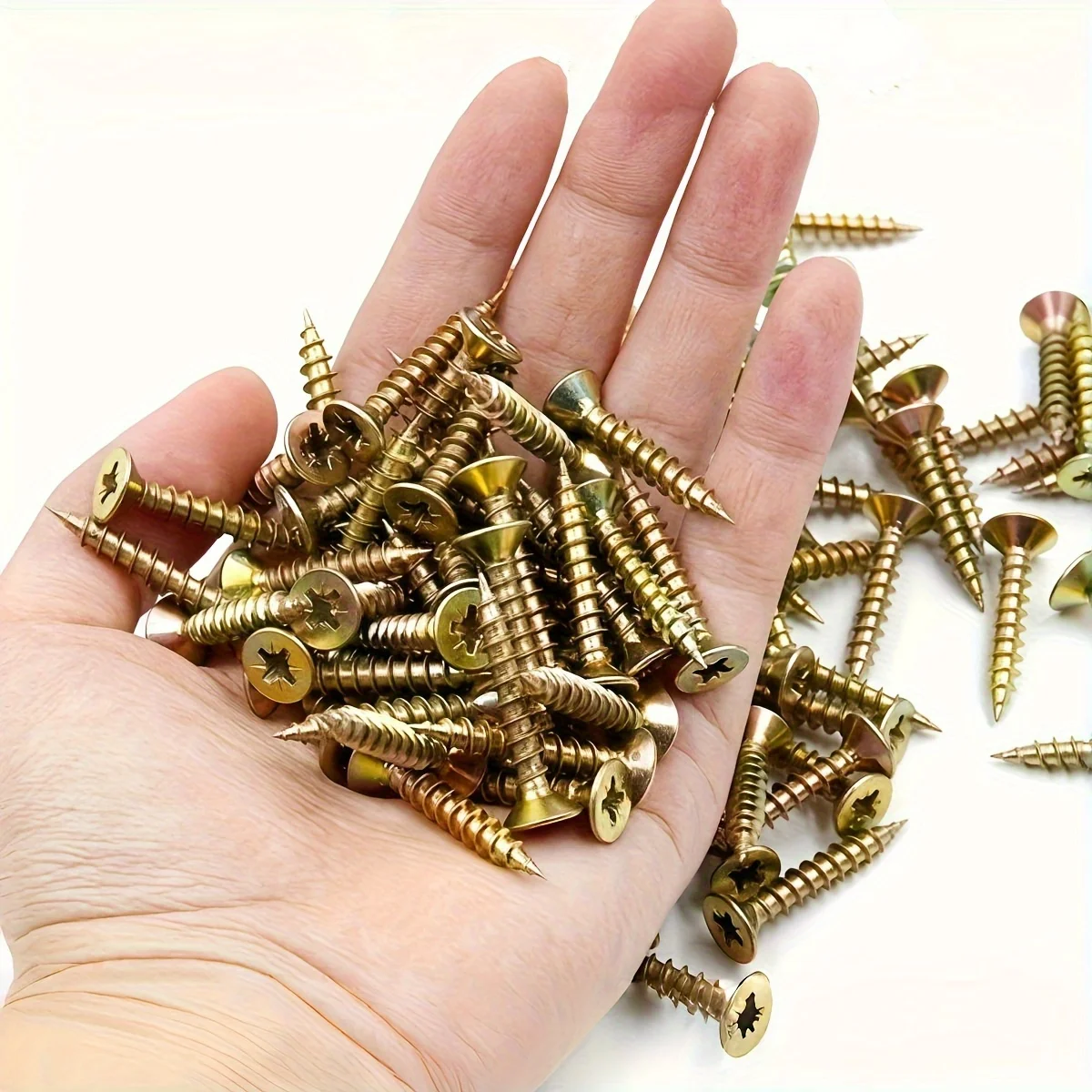 M3.5 M4 Zinc Cross Recessed Countersunk Fiberboard Chipboard Screws Coated Flat Head Self Tapping Wood Screw Wallboard Nails