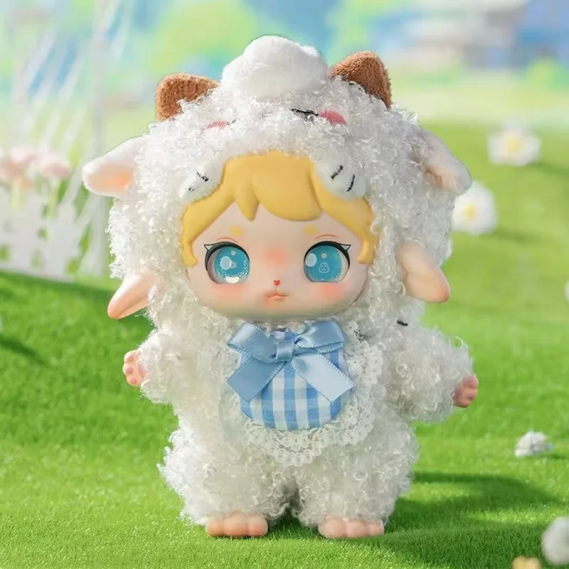 กล่องสุ่มตุ๊กตาไวนิลหน้าตุ๊กตาแบบน่ารัก รุ่น Genuine Ruby Happy Fluffy Series ของสะสม ตุ๊กตาแอคชั่นฟิกเกอร์ จี้ห้อยคอ ของขวัญ