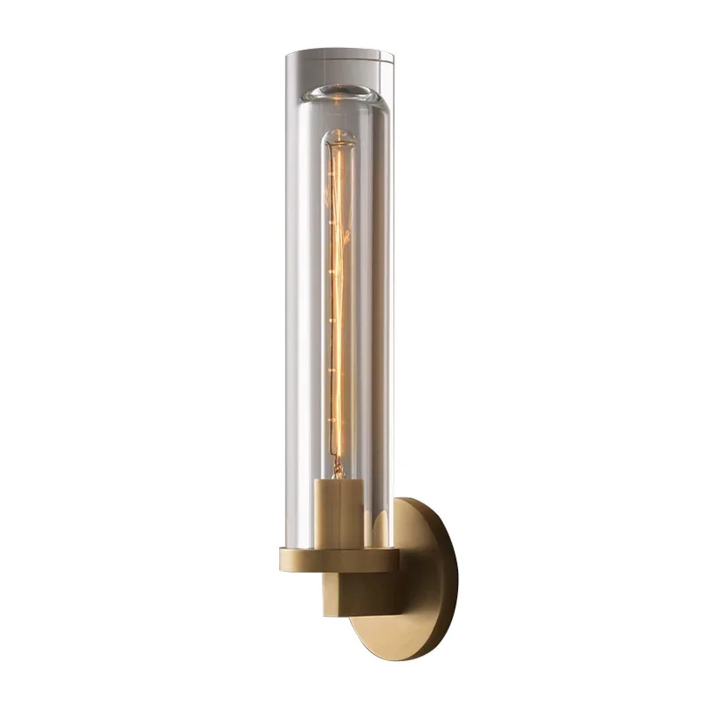 

All copper light luxury wall lamp bedroom bedside TV background wall aisle corridor entrance crystal wall