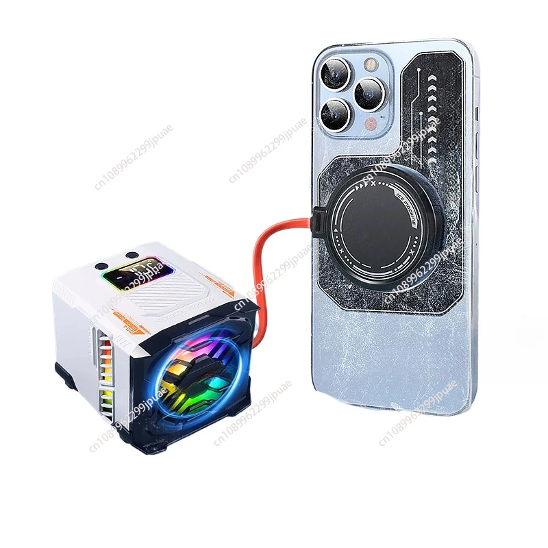 

Water-cooled Mobile Phone Radiator Magnetic Attraction Cooling Artifact Game LIVE Special Back Mute