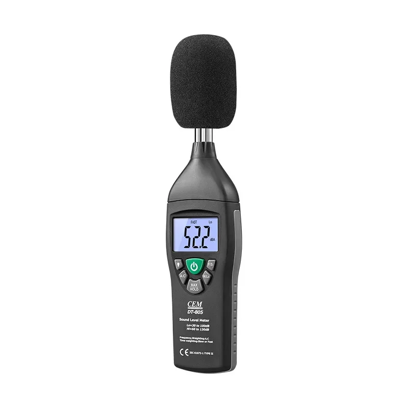 DT-805 Sound Level Meter Volume Noise Db Test The Decibel Meter 30--130db Data Reading Hold Noisemeter New