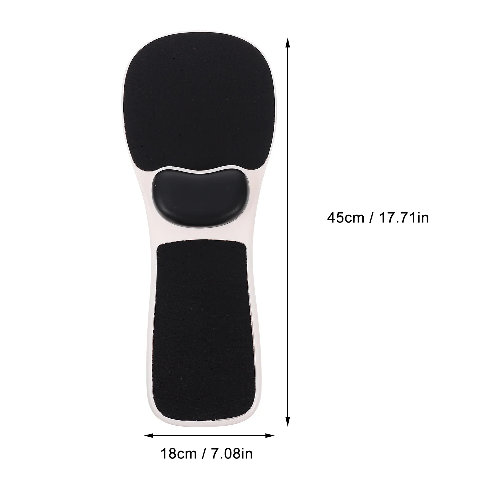 1pc Memory Foam Wrist Pad Black Ergonomic Computer Hand Bracket Arm Support Frame Desk Elbow Support Foldable Desktop