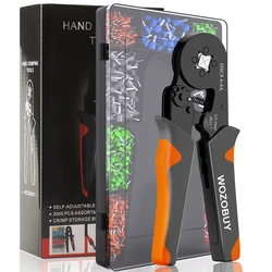 Tubular Terminal Crimping Plier HSC8 6-4/6-6 Crimper Wire Mini Ferrule Crimper Tools Household Electrical Kit With Box Wire Tips