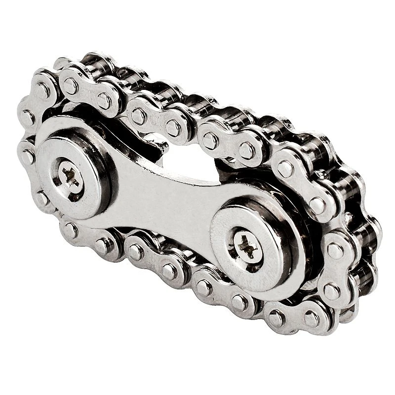 Metal Fidget Brinquedos para Adultos, Cadeia de Bicicleta, Anti Stress, Ansiedade Desk Toy, Rodas Dentadas Volante, Dedo Gyro, Novo