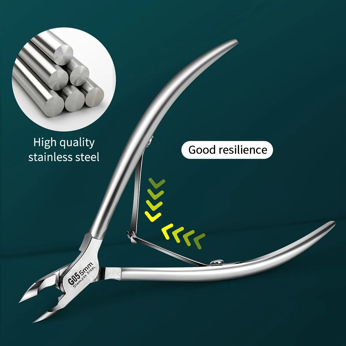 

Профессиональные ножницы для кутикулы, сверхострое лезвие из нержавеющей стали — для мертвого светло-бежевого и старого, инструмент для ухода за ногами