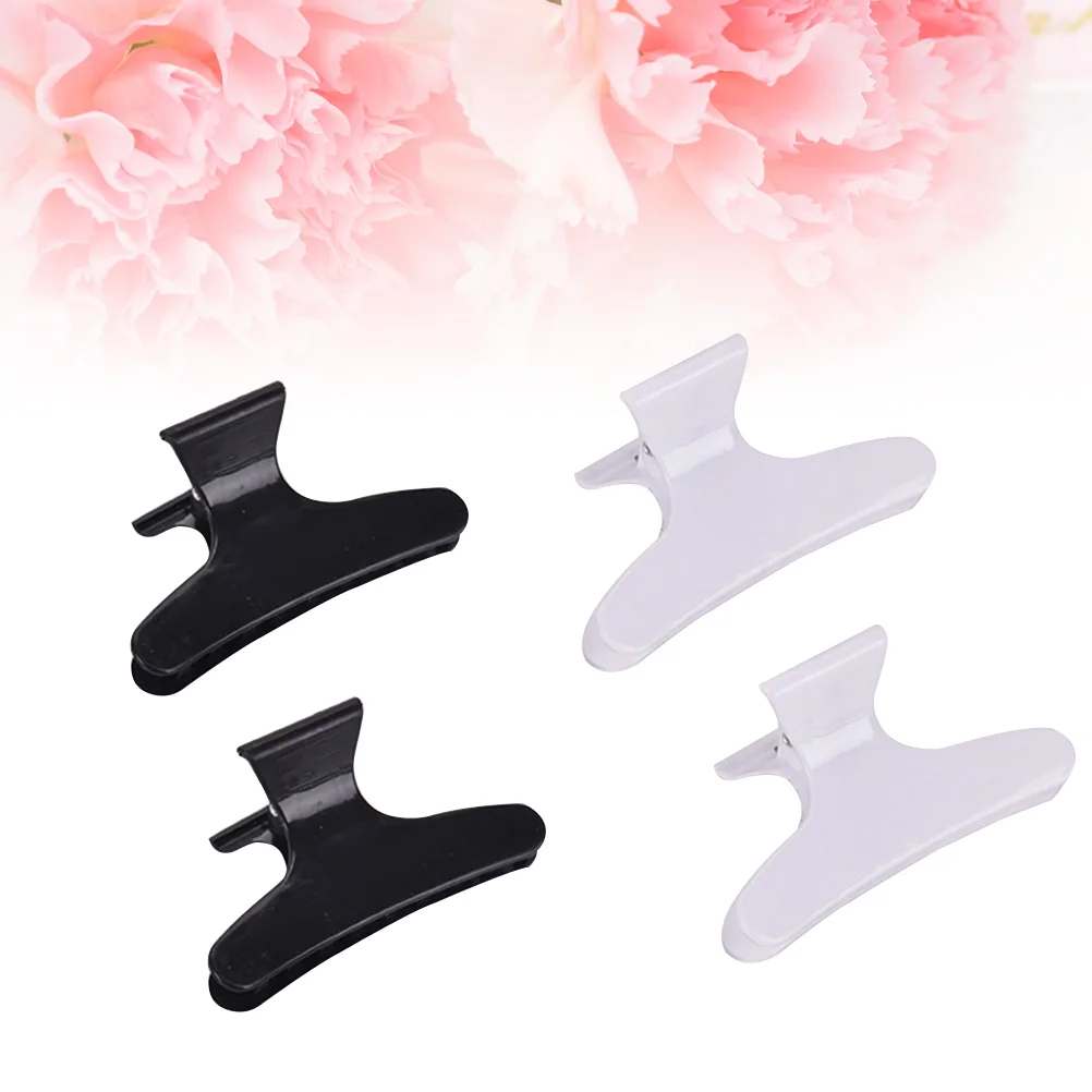 

24 шт. зажимы, нескользящие шикарные заколки для укладки волос для парикмахерской (черный и белый, каждый по 12 шт.), зажимы для салона