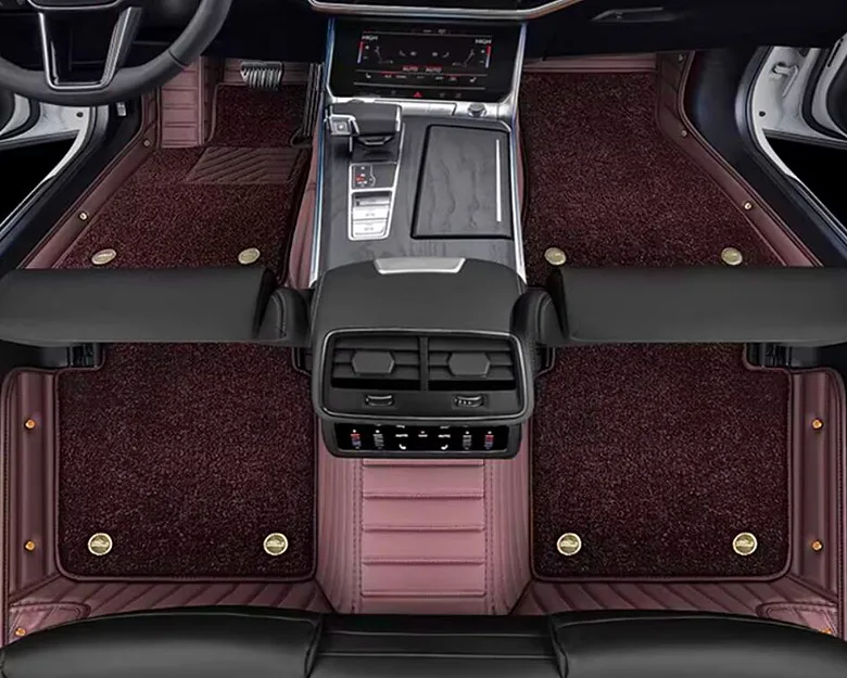 

Индивидуальные автомобильные коврики для Audi Q4 e-tron 2026-2022. Качественные, прочные, двухслойные ковры для Q4 e-tron 2025.