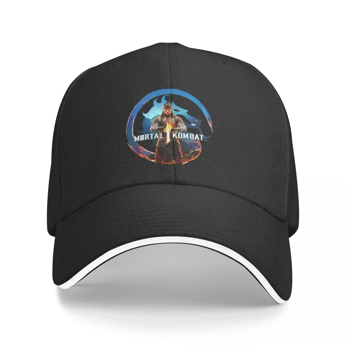 

MK12 Mortal Kombat 1 Logo Baseball Cap tea Hat Gentleman Hat fishing hat Women Caps Men's