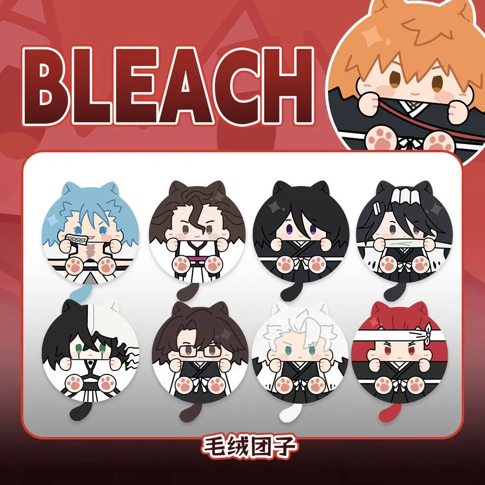 Pluszowa lalka z uszami kota Ichigo Kurosaki, urocza lalka Aizen Sousuke, zawieszka do torby, breloczek do cosplay anime, kolekcjonerskie prezenty anime.