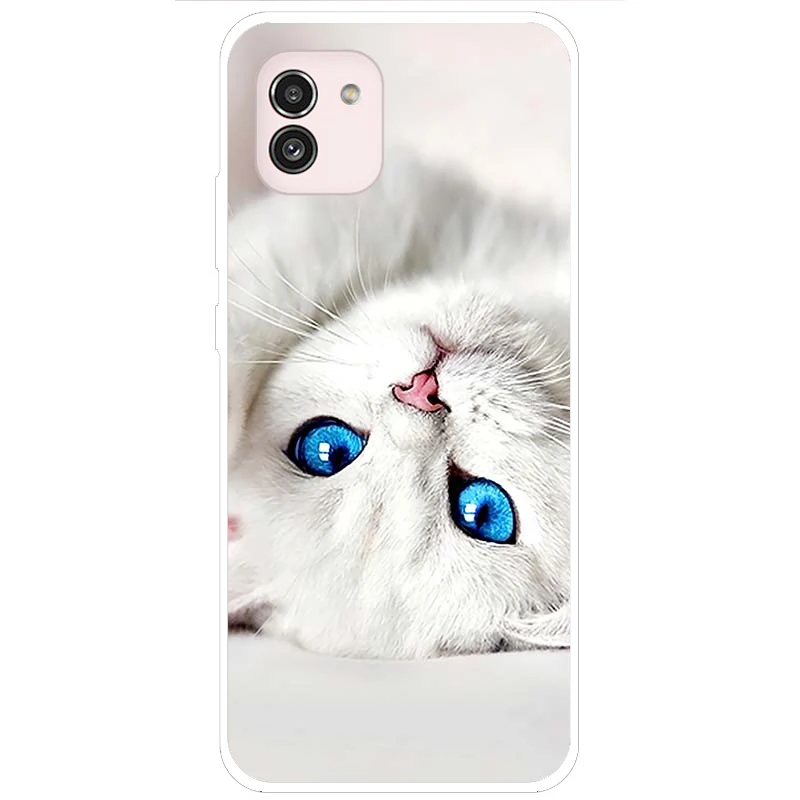 For Samsung Galaxy A03 Case Silicone Cute Animal Back Cover Case For Samsung A03 Phone Bumper On GalaxyA03 SM-A035F/DS 6.5 Inch