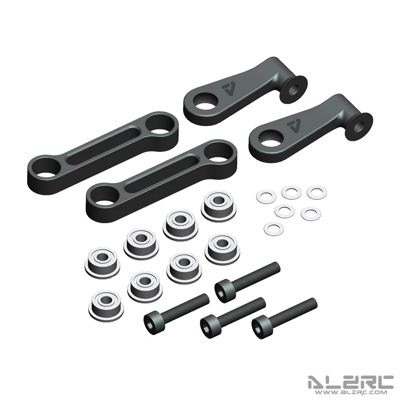 ALZRC - R42 Metal Radius Arm Set - Black Helicopter Parts R42-006M