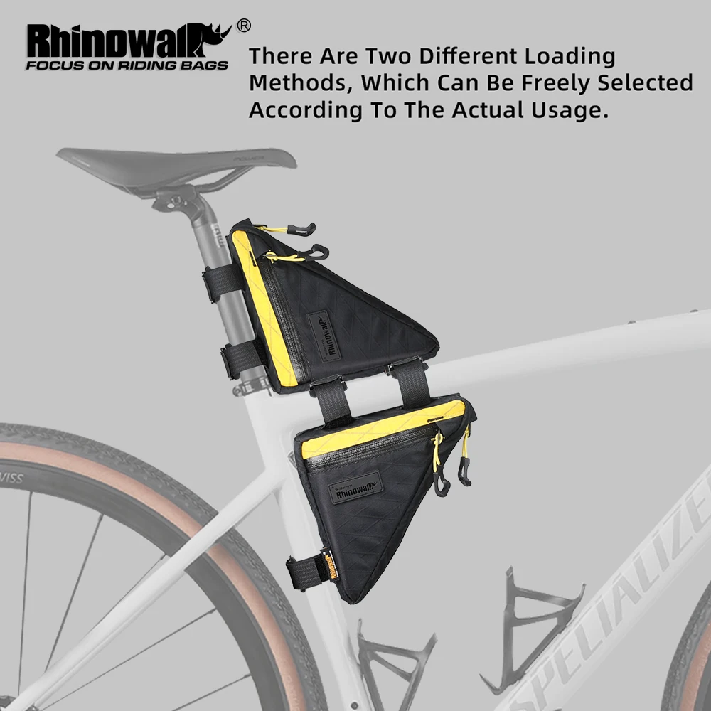 

Rhinowalk Bike Frame Bag 0.9L Bicycle Triangle Bag Storage Pack Accessories Cycling Tool Pouch Bag MTB Road Bike Pannier Bag