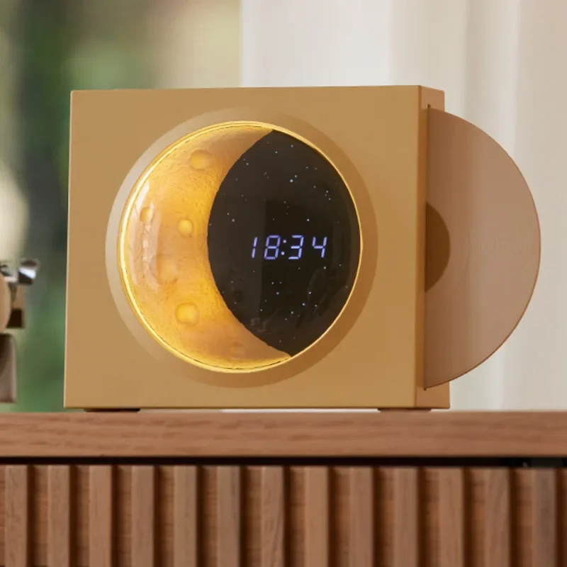 Lanyue Bluetooth Speaker Clock, Home Decor Ornament, Perfect Birthday Gift with Integrated Sound, Stylish Design