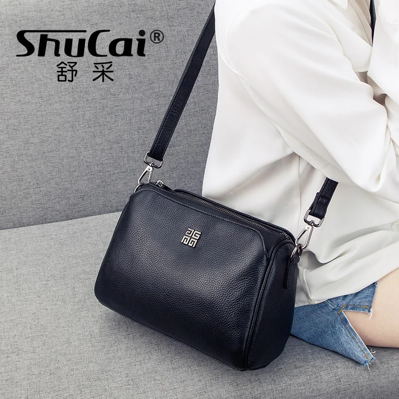 Fashion Luxurious Designer Crossbody Bag Genuine Leather Soft Messenger Bags For Ladies Zipper small Woman Bag Female Bags