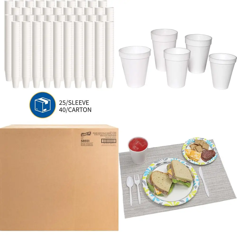 

10oz Hot/Cold Oam Cups, Pack of 1000