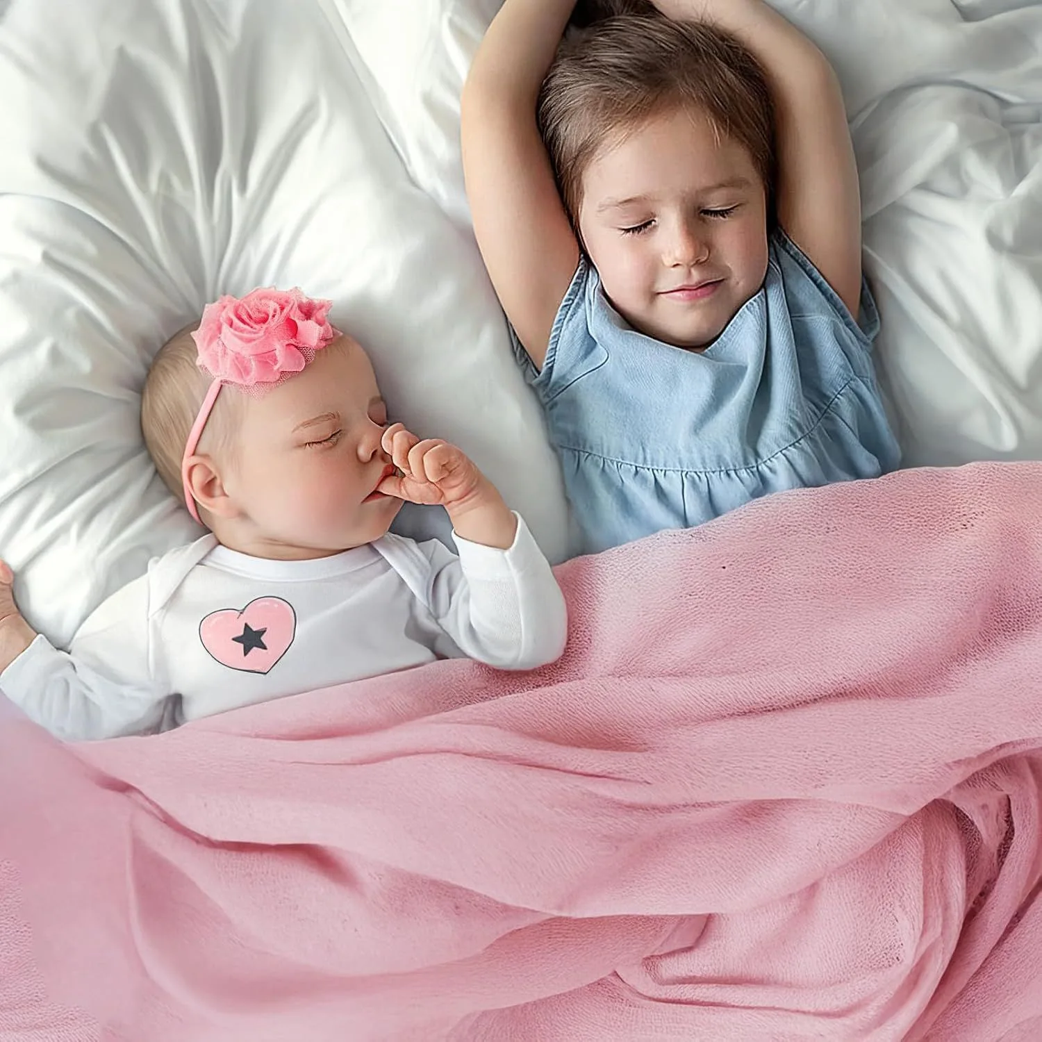 تعرف على أحلامنا: دمية تولد من جديد مقاس 16 بوصة مع عصابة رأس زهرية وجلد ثلاثي الأبعاد مرسومة يدويًا | رفيق الراحة المثالية #5