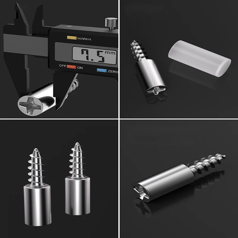 Self Tapping Screw Cabinet Laminated Board Bracket Wardrobe Fixed Support Partition Grain Support Nail