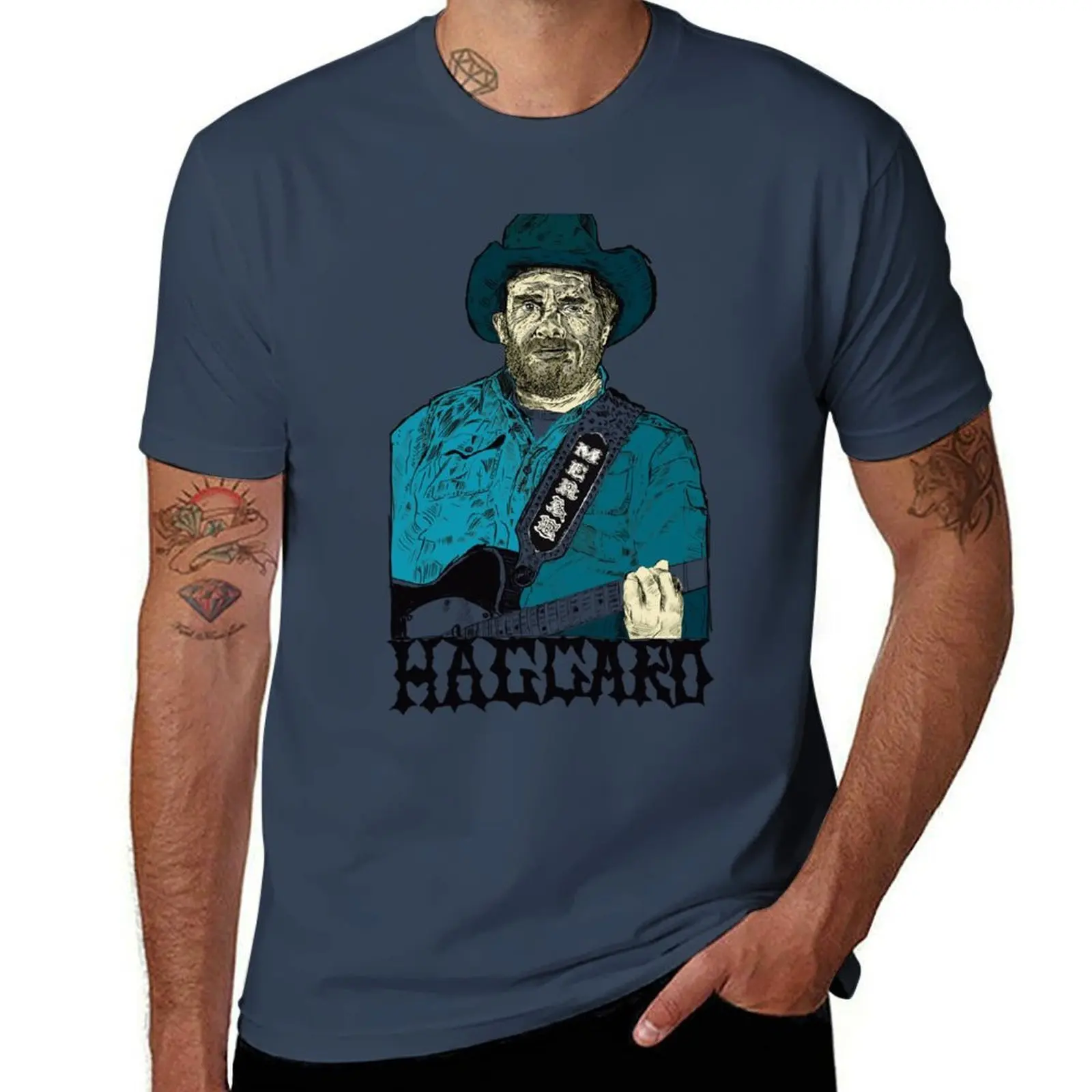 T-Shirt Merle The Hag Haggard Utility Work A Maniche Corte