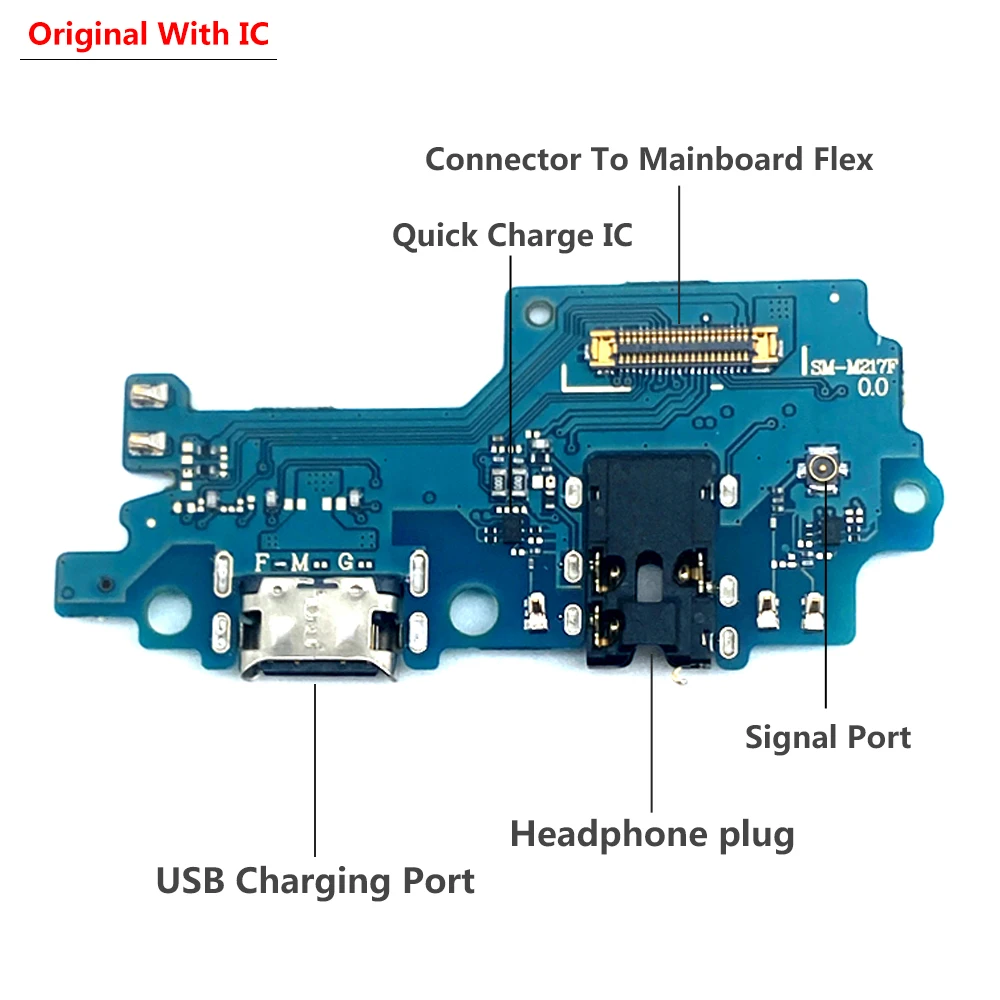 50Pcs，For Samsung M53 M13 M23 M22 M31S M32 M51 M52 Fast Charger USB Dock Charging Dock Port Board With Mic Microphone Flex Cable