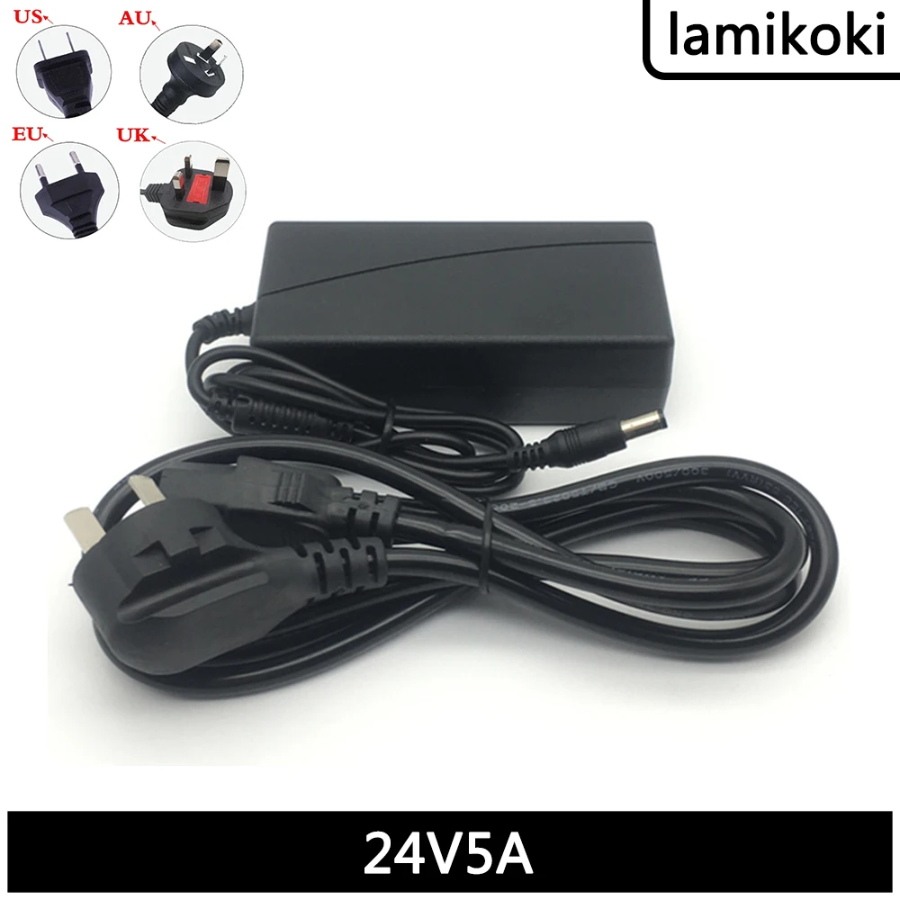 

24V 5A Power Adapter LED Advertising Light Water Purifier Universal Photography Light Desktop Switching Power Supply