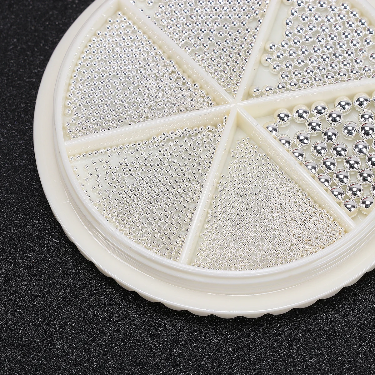 2 set 2 sets mini-nagelkralen stalen kralen voor natuurlijke kunstnagels manicure sieradenset diy nail art benodigdheden decoraties