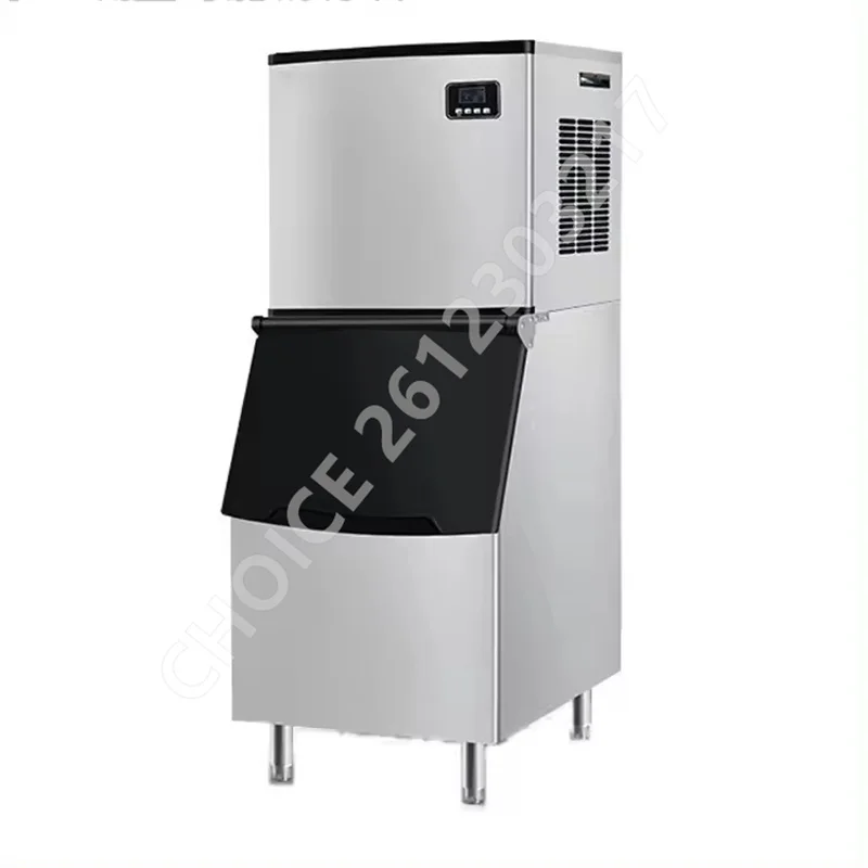 Automatic Ice Cube Maker Machine 250-350kg/Day Stainless Steel Ice Maker Machine Home Appliance for Bar Restaurant Commercial