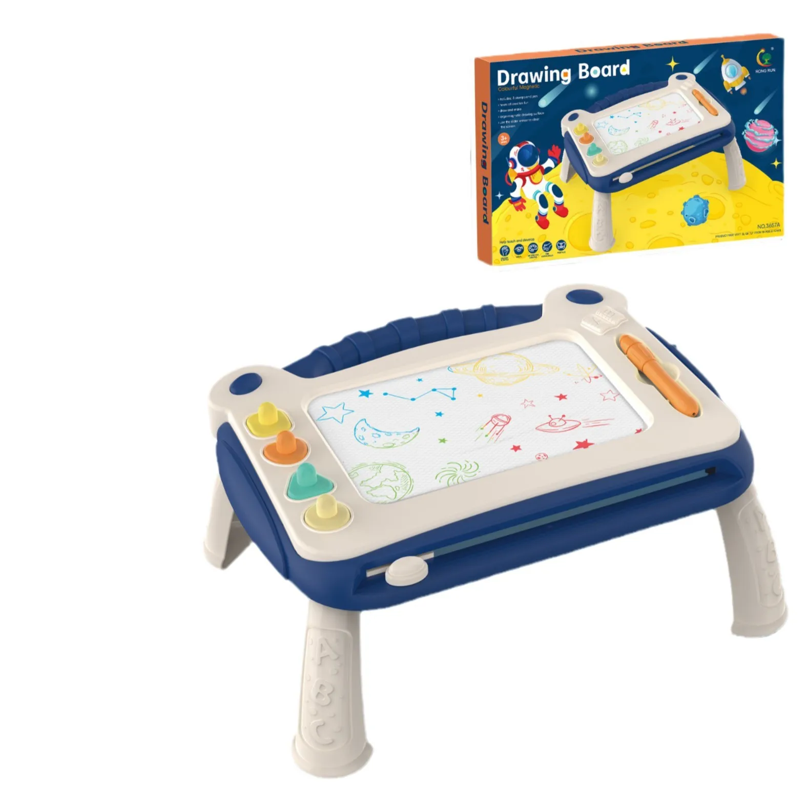 Prancheta de desenho magnética para crianças, brinquedo, grafite, prancheta de escrita para bebê, cor magnética, suporte de desenho, mesa de desenho