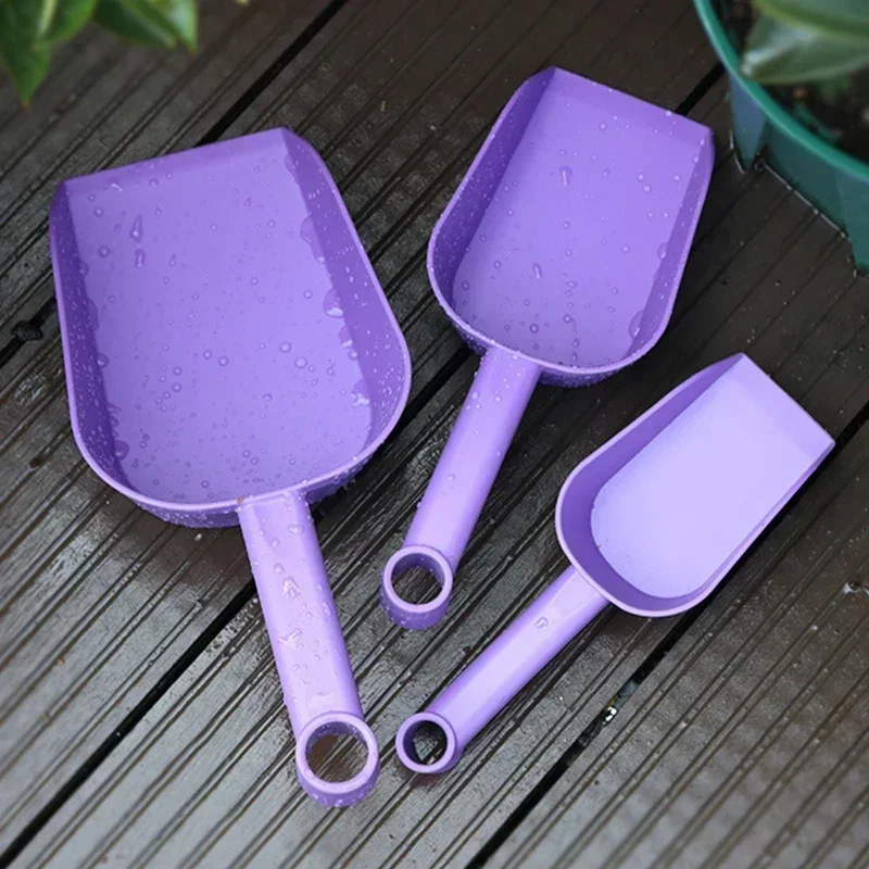 1Pcs Plastic Garden Shovel Portable Cat Litter Shovel Thickened Soil Transplant Scoop For Flower Planting Household Garden Tools