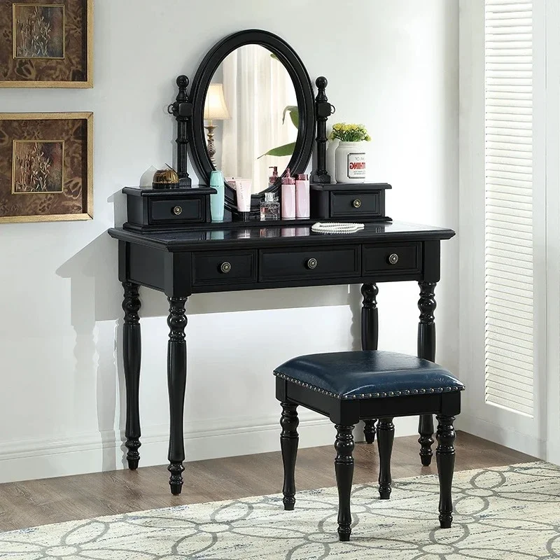 Modern Minimalist Black Vanity Table