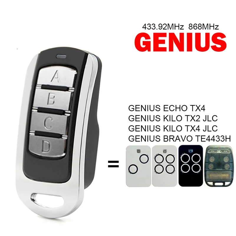 GENIUS JA332 JA334 AMIGOLD 2 4 Remote Control for Electric Gate 868.3MHz Electric Gate Control