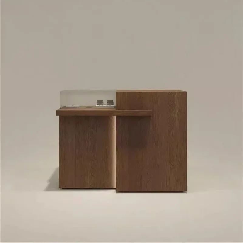 مكاتب استقبال فاخرة لعداد الأعمال ماكينة تسجيل المدفوعات النقدية مكتب الاستقبال مكاتب الاستقبال التصميم الإيطالي أثاث المكاتب استقبال LLRD #5