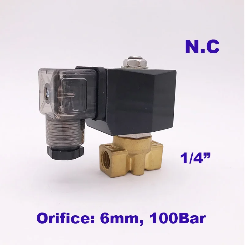 GOGO 100Bar GPG-06 2 way water high pressure solenoid valve 1/4"