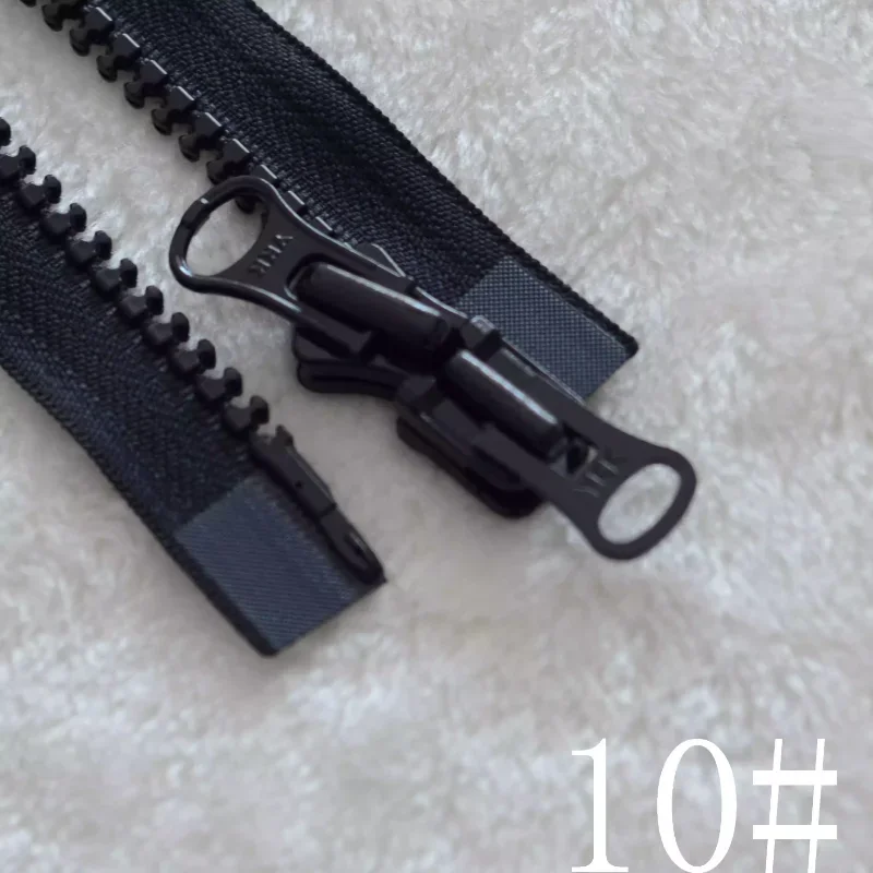 10# 60 To 120cm YKK Zipper Resin Double Open 2-way Black White Goose Down Jacket Repair Clothing Tailor Sewing Accessory