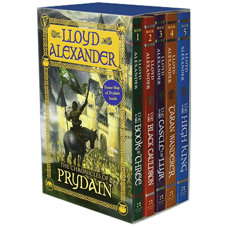 

5 Books / Set The Chronicles of Prydain Books for Children Kids Picture Books Baby Famous Story The Fantasy Island Heroes Series