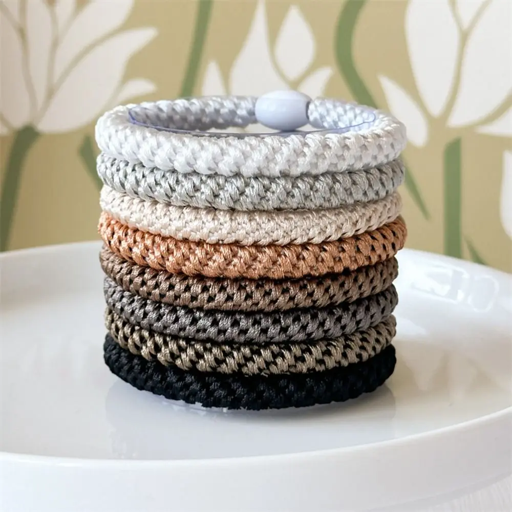 8pcs/Set Hair Tie Basic Hair Rope Set Cute Hair Ring Ponytail Holder Rubber Band Korean Style Hair Accessories